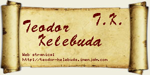 Teodor Kelebuda vizit kartica